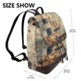 thumbnail image 2 of Balery Vintage Nautical Lighthouse Mochila de Cuero para Mujeres, Gran Capacidad, Bolsa de Viaje Multifuncional, Mochila de Cuero y Bolsa de Hombro para Mujeres, 2 of 4