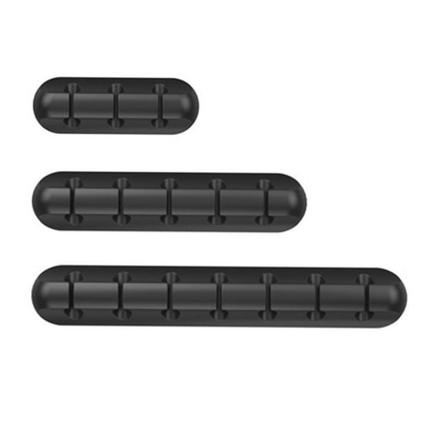 Juego de 3 pinzas de de cables para soporte de cables para coche de Negro Baoblaze Organizador de cables