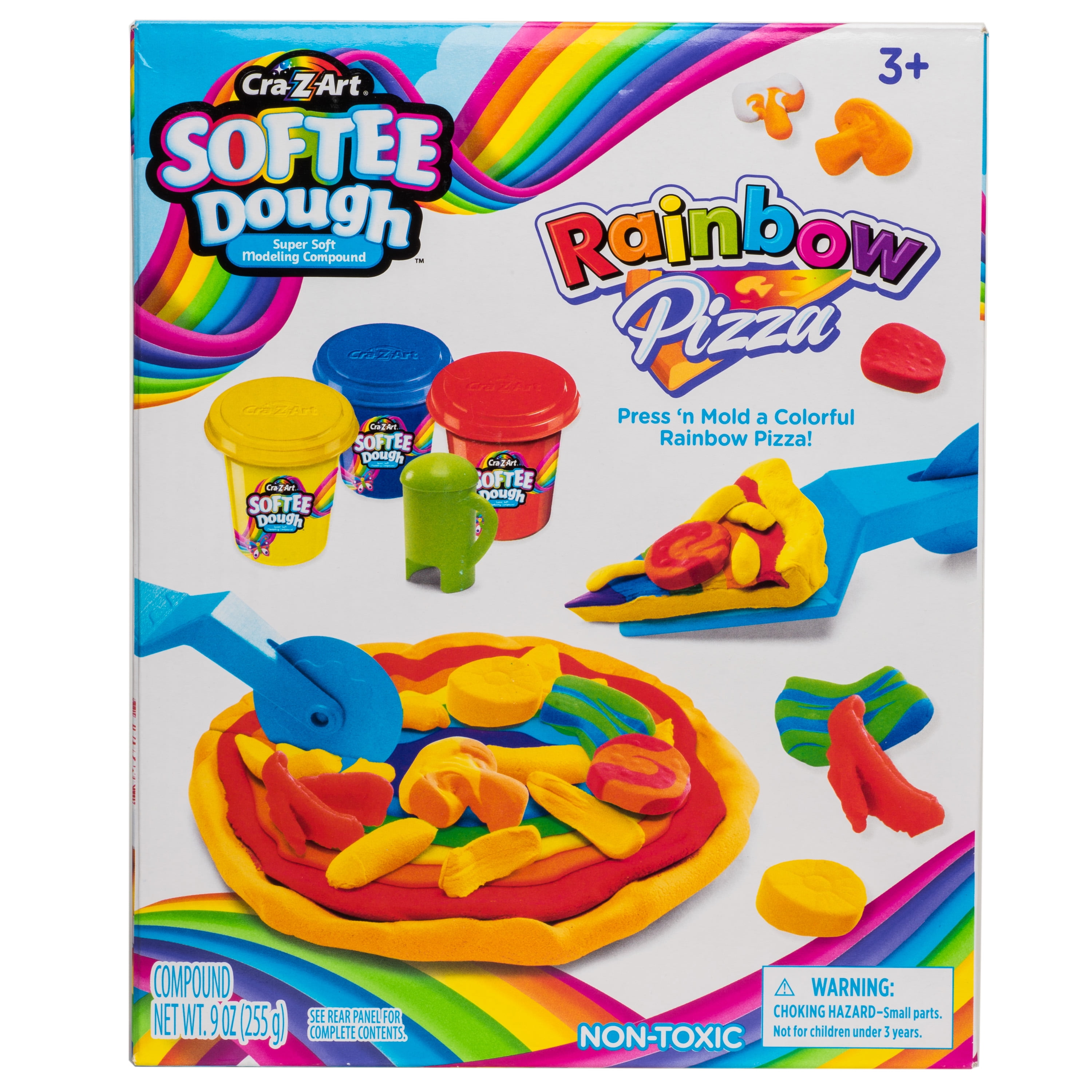 CraZArt Softee Dough Rainbow Pizza Super Soft Modeling Dough Fun