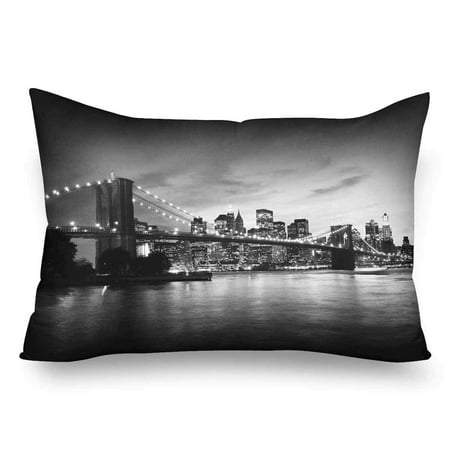 Gckg Brooklyn Bridge Manhattan Sunset New York Pillow Cases