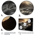thumbnail image 3 of Designart "Sunlit Waves Beach Photo VII" Nautical & Beach Floater Framed Wall Decor, 3 of 7