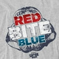 thumbnail image 2 of Shark Week Officially Licensed Red Bite And Blue Women's Boxy Cropped T-Shirt Casual Graphic Tee, 2 of 4