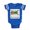 Royal Blue, variant on CafePress - Plays With Beetles 2 - Cute Infant Baby Football Bodysuit