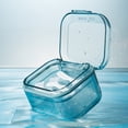 thumbnail image 3 of Visland Retainer Case with Brush Compartment Design Three Layers Buckle Closure Easy to Carry Cleaning Leakproof Orthodontic Mouth Guard Case Travel Use, 3 of 10