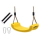 thumbnail image 5 of Asiento de columpio para niños con correas para colgar, ganchos, tablero curvo antideslizante, columpio para patio de juegos Amarillo, 5 of 9
