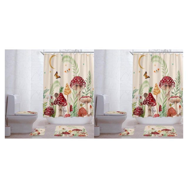 Matsuzay Cortina de baño duradera - Cortina de ducha impermeable para cortinas de ducha elegantes MUSH-1 120 * 180 300g PASTA-1 120*180.300g 2Conjunto