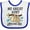 White and Royal, variant on Inktastic My Great Aunt Loves Me with Sloth and Hearts Boys or Girls Baby Bib