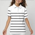 thumbnail image 4 of HIPYLO Cute Tops Y2k Girls Graphic Tees 7-8 Down Vest Uniform Shirts for Girls Red Shirt Girl Clothes Size 7-8 Young Girls Clothes Trendy Clothes, 4 of 5