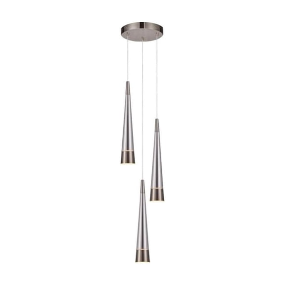 Artcraft Lighting Sunnyvale Collection 3Light Chandelier Pearl Black and Smoke