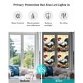 thumbnail image 4 of Window Privacy Film Rooster Stained Glass Window Film Decorative Sun Block Window Cover Retro Pastoral Animals Watercolor Window Clings Static Adhesive Sticker for Bathroom 29.5"x118", 4 of 7