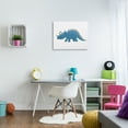 thumbnail image 2 of Stupell Industries Happy Blue Dinosaur Fun Spiked Kids' Reptile Animals & Insects Painting Gallery Wrapped Canvas Print Wall Art, 24 x 30, 2 of 6