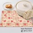 thumbnail image 5 of Placemat, Pioneer Flower Floral Print Pattern Place Mats Table Mat Set Of 2, PVC Washable Placemats for Party Kitchen Dining Decoration, 18x12 Inch, Fade Resistant, 5 of 6
