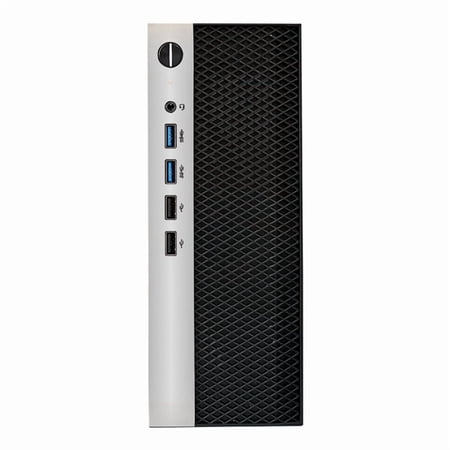 Mini ITX Computer Case HTPC Chassis with 4XUSB Support 1U PSU Compatible with MINI-ITX Motherboard