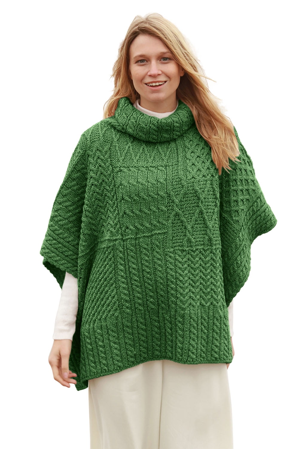 cable knit cape