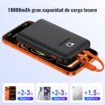 thumbnail image 4 of Batería externa Powerpack Universal de 10000 mAh Cargador portátil magnético desmontable de 45 W con cables integrados, enchufe de pared de CA extraíble, carga rápida de doble puerto USB-C de 20 W, 4 of 6