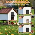 thumbnail image 7 of Automatic Chicken Coop Door - Aluminum Auto Chicken Coop Opener with Anti-Pinch Sensor, Battery Powered Chicken Door with Smart Timer & LCD Display, Waterproof, 7 of 7