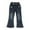 B-Navy, variant on breaise Girls' Skinny Fit Denim Pants Stretch Flared Pants for Teens Girls Cute Graphic Elastic Waist Denim Pants