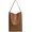 Brown, variant on Womens Trendy PU Leather Tote Bag Large Bucket Shoulder Purse Casual Work Handbag Hook-Loop Closure Satchel 2pcs