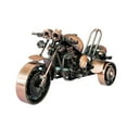 thumbnail image 2 of Esquirla Metal Three Wheeled Motorcycle Figurine Statue 6.3x2.5x3.3inch Decorative Classical Retro Crafts for Home Office Decor Sturdy Red, 2 of 8