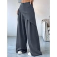 thumbnail image 5 of Women Wide Leg Baggy Flowy High Waisted Pants Loose Fit Casual Cozy Cute Y2k Trousers Gray XL, 5 of 9