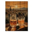 thumbnail image 3 of Designart "Tequila Sunrise Orange and Grey Mexican Art" Food & Beverage Print on Natural Pine Wood, 3 of 5