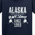 thumbnail image 4 of Inktastic Alaska Awesome Since 1959 Youth T-Shirt, 4 of 5