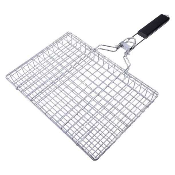 Pinzas plegables para barbacoa de acero inoxidable, herramienta para asar pescado