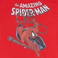 thumbnail image 2 of Marvel Spider-Man Men's Spidey Swinging Slim-Fit T-Shirt Heather Red L, 2 of 3
