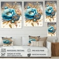 thumbnail image 4 of Designart Blue And Gold Mixed Floral Bouquet I Canvas Wall Art, 4 of 5