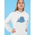 thumbnail image 2 of Ethnic Blue Snail Hoodie Women -Image by Shutterstock, Female 3X-Large, 2 of 4