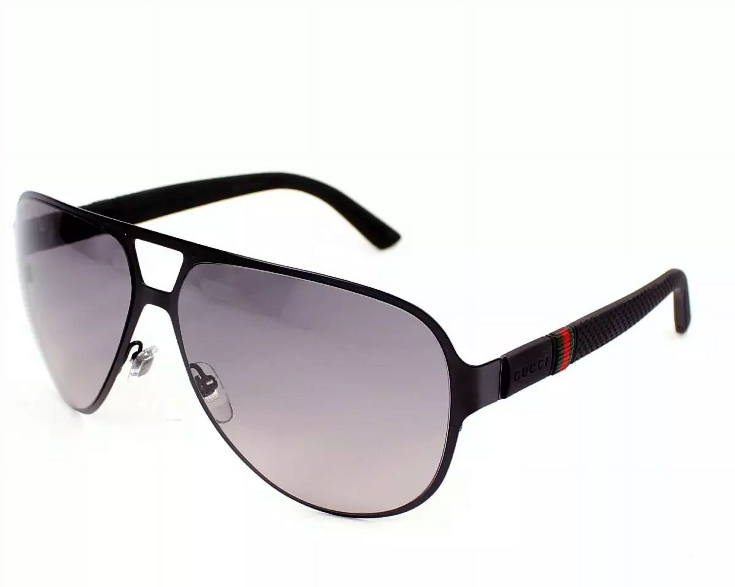 Gucci GG 0291 S 001 Black Gold Grey Lens Shield Women s Sunglasses Walmart