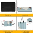 thumbnail image 4 of Cute White Duck Striped Background Outdoor Picnic Blanket, Foldable Waterproof Beach Mat, Portable Beach Blanket for Beach Camping, Hiking, Family Concerts, 4 of 8