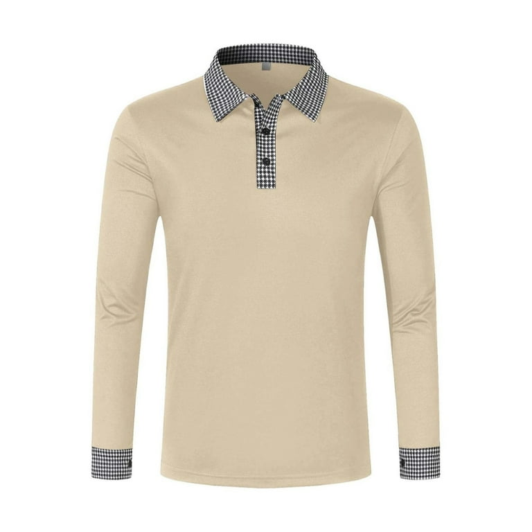 Men's Polo Shirts Long Sleeve Golf Polo Shirts for Men UPF 50+ Sun