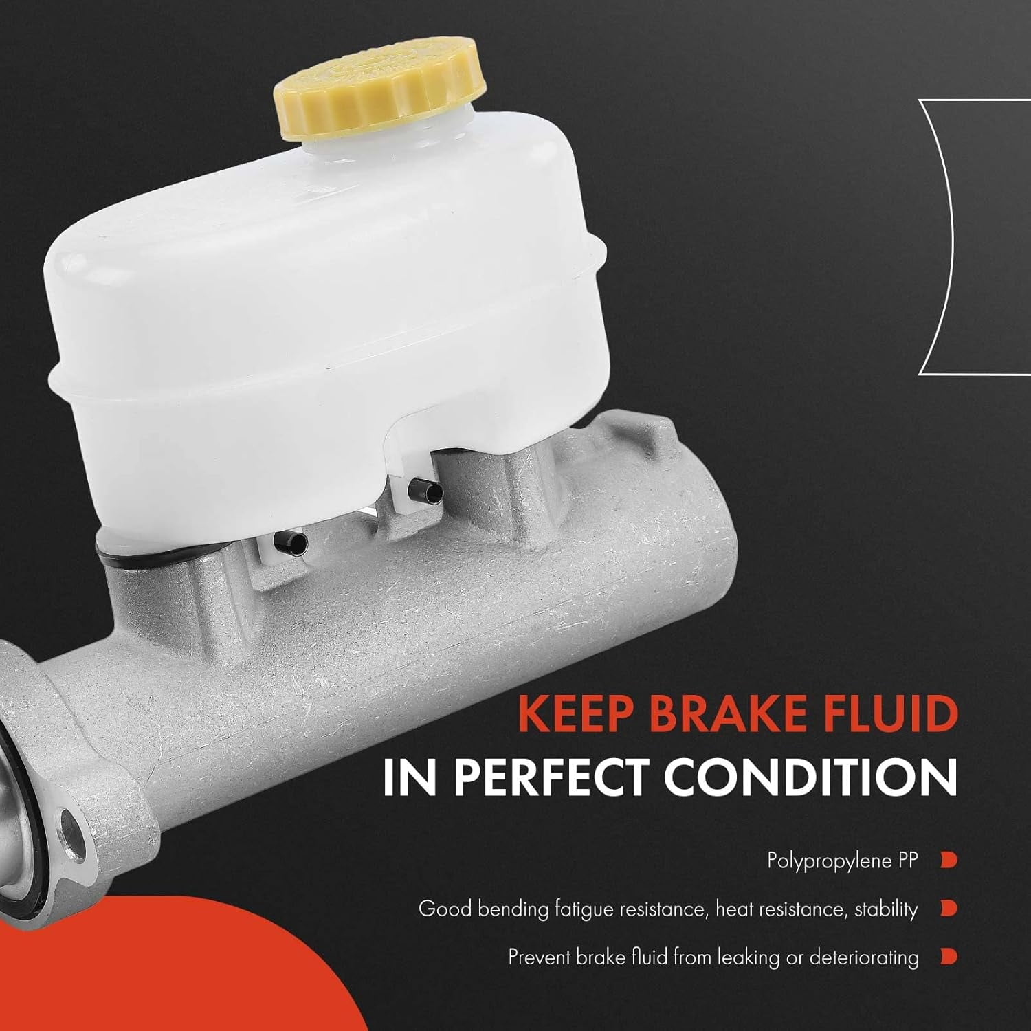 A-Premium Brake Master Cylinder with Reservoir Compatible with Dodge Vehicles - Ram 1500 1998-2001, Ram 2500 1998-2000, Ram 3500 1998-2001 - Replace# 5003321AA