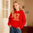 thumbnail image 2 of shqvo Cute Cherry Hoodie for Girls Bow Graphic Hoodies Kids Long Sleeve Hooded Sweatshirt Preppy Clothes Pullover, 2 of 6