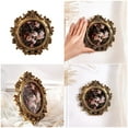 thumbnail image 2 of Elegant Baroques Resins Photo Frame with Antique Design Vintage Round Golden Picture Frame Wall or Desktop, 2 of 8