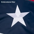thumbnail image 7 of TOPFLAGS State Of Texas TX Flag 4x6 Feet Embroidered Star Sewn Stripes Heavyweight 210D Oxford Nylon Flags Vivid Color Heavy Duty Header Brass Grommets 4 Rows Hemming Texas TX Flag, 7 of 7