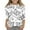 #7-White, variant on Girls Coloring T Shirt Funny Gift DIY Hand Printed 3/4 Sleeve Graphic Tees Pullover Cotton Casual Color-In Cute Tops, White, 11 Years