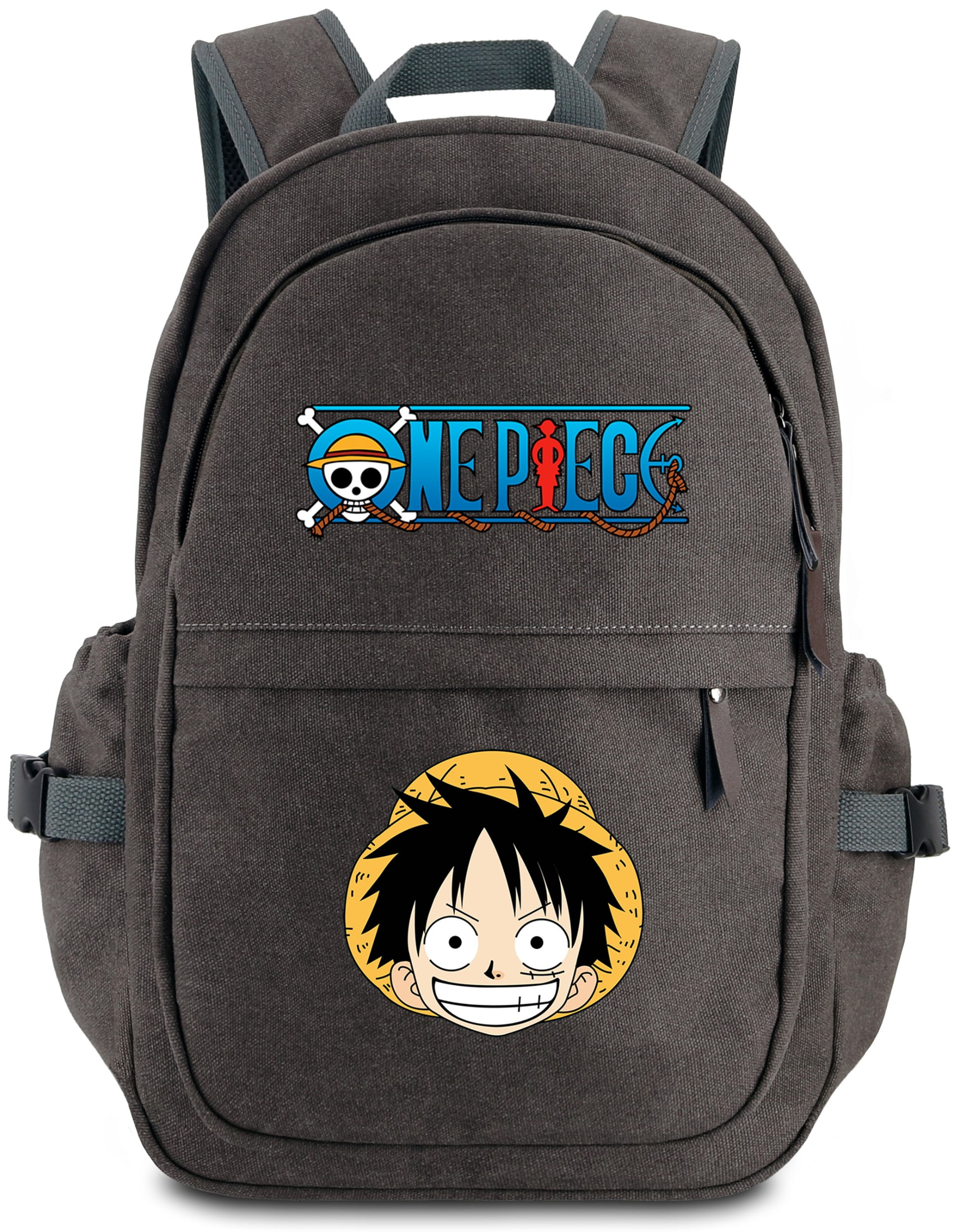 Roffatide Anime One Piece Backpack for Boys Girls Luffy Bookbag Canvas
