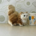 thumbnail image 4 of nTRIUQJ Lifelike Cat Toy Realistic Stuffed Animal Doll Interactive Pet Companion For Kids Children D, 4 of 4
