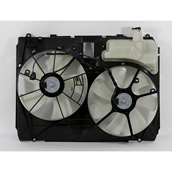 Dual Radiator and Condenser Fan Assembly - Pacific Best Inc. Fit/For TO3115135 04-05 Toyota Sienna Without Tow Package
