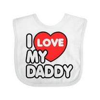 Inktastic I Love My Daddy Boys or Girls Baby Bib