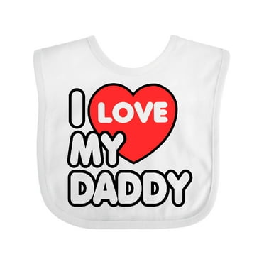 Inktastic I Love My Daddy Boys or Girls Baby Bib