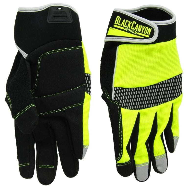 Galeton 9120053-XXL Max Extra Utility/Mechanics Cowhide Work Gloves, 2XL, Black/Natural