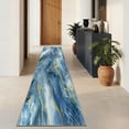 thumbnail image 4 of 2x10 Abstract Marble Runner Rug Non Slip Washable Rug, Soft Faux Wool Modern Rugs for Hallways, Kitchen Runner Rugs Non Skid, Stain Resistant Floor Carpet for Laundry Entryway Bedroom Bathroom, 4 of 6