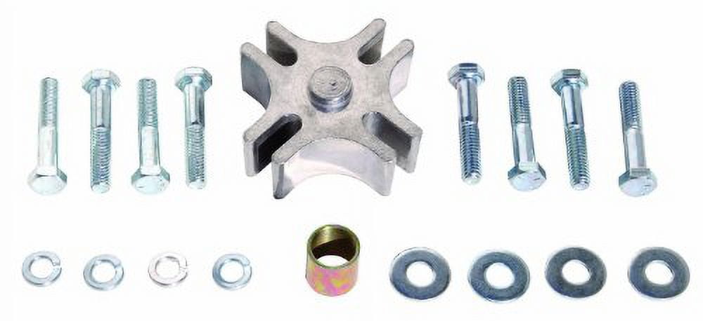 Perma-Cool PRM24100 1 in. Thick Bushings & Hardware Aluminum Universal System Fan Spacer, Polished