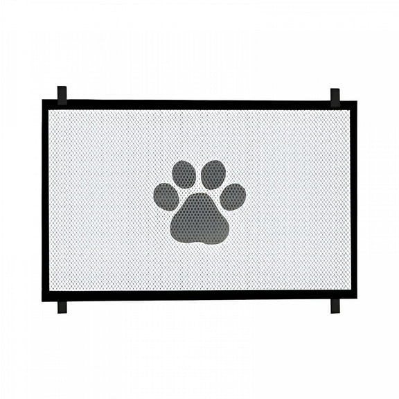 LAMIRO Gate for Stairs&Doorways Dog Gate for Stairs Gates for Dogs Indoor with Door 30.7"