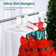 thumbnail image 6 of 20 Pack Plastic Kids Hangers, Children's Hangers for Baby, Toddler, and Child Clothes - Everyday Standard Use - Ideal for Boys & Girls Closet, Clothing, Pants, Coats, and More (White), 6 of 7