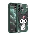 thumbnail image 1 of Bonita funda de teléfono Kuromi para Apple iPhone 8 13 Mini 11 Pro Max 14 Plus XR XS X 12 SE 7 6S 11pro, funda cuadrada suave de TPU líquido xuanjing unisex, 1 of 2