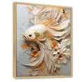 thumbnail image 2 of Designart "Simplistic Ocean Creature" Boat Sailing Floater Framed Wall Decor, 2 of 5